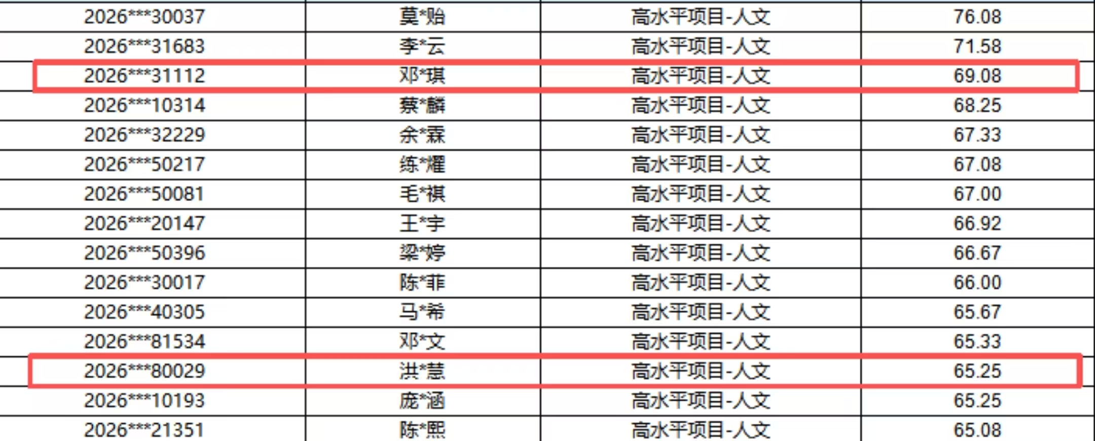 过线名单8